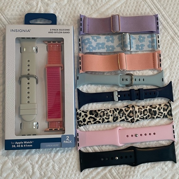 Insignia Accessories - Insignia Women's Watch Band Set - Pink, Blue, Black
